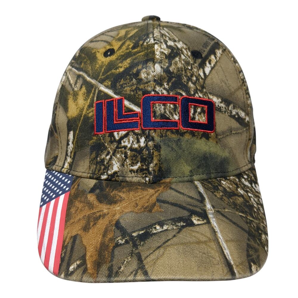 ILCO Slideback Baseball Cap Multicolor One Size Adjustable Patriotic Camouflage